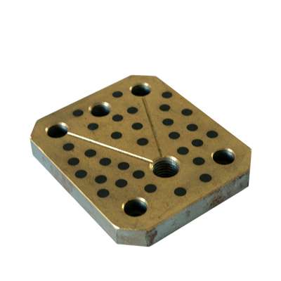 custom Oil-free self-lubrication slide plate wear-resistant copper steel plate for chute liners